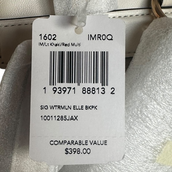 COACH Signature Watermelon Elle Backpack - Picture 8 of 8